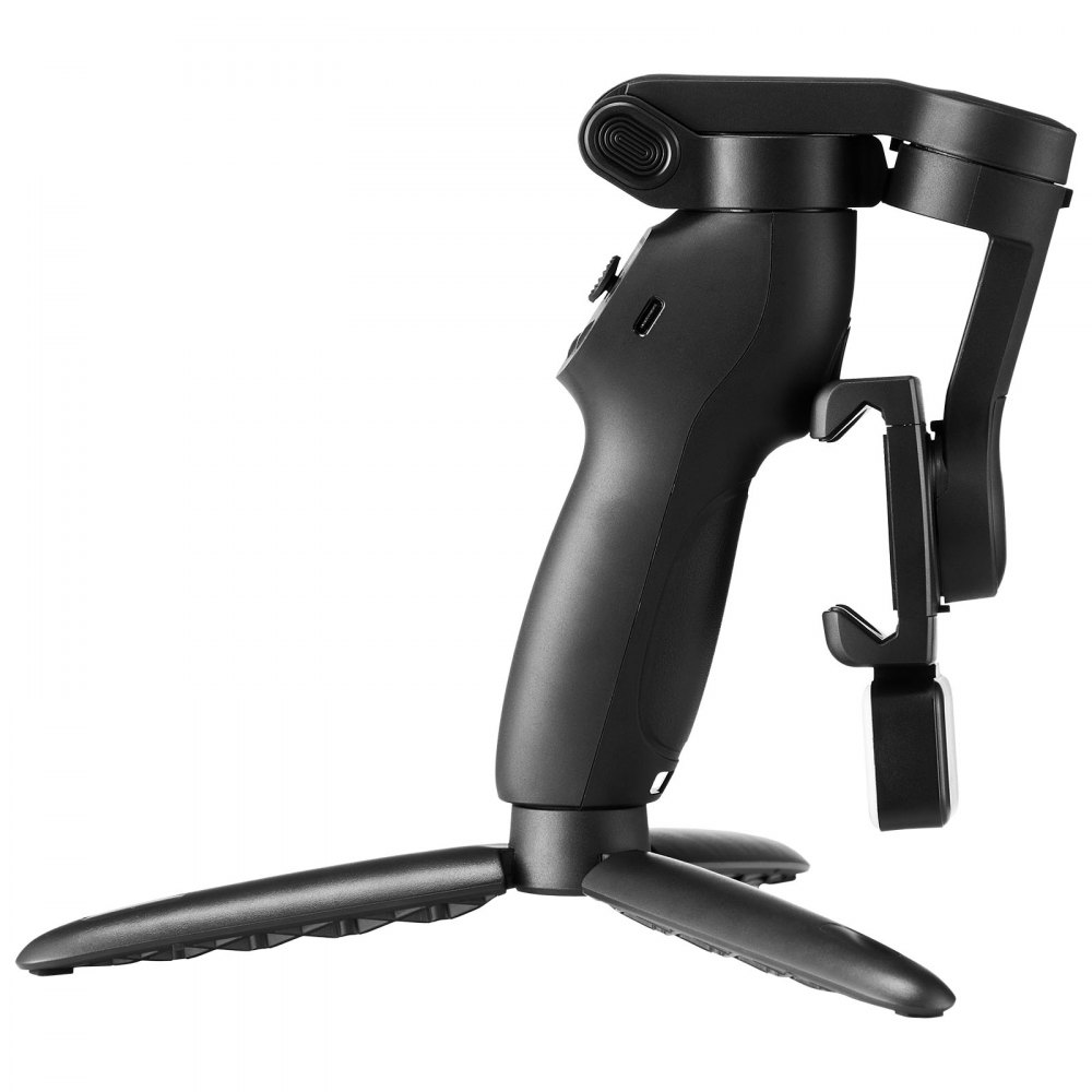 VEVOR Gimbal Stabilizer for Smartphone, 3-Axis Stabilization, Phone Gimbal for Android & iPhone with Magnetic Fill Light, Face Tracking, Gesture Control, Phone Stabilizer for Video Recording Vlogging