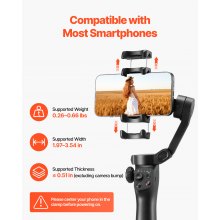 Gimbal Stabilizer for Smartphone 3-Axis Phone Gimbal for Android iPhone Foldable