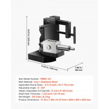 Pipe Tube Notcher 1/2 to 3-inch Tubing Notcher with 0 to 50° Adjustable Angle