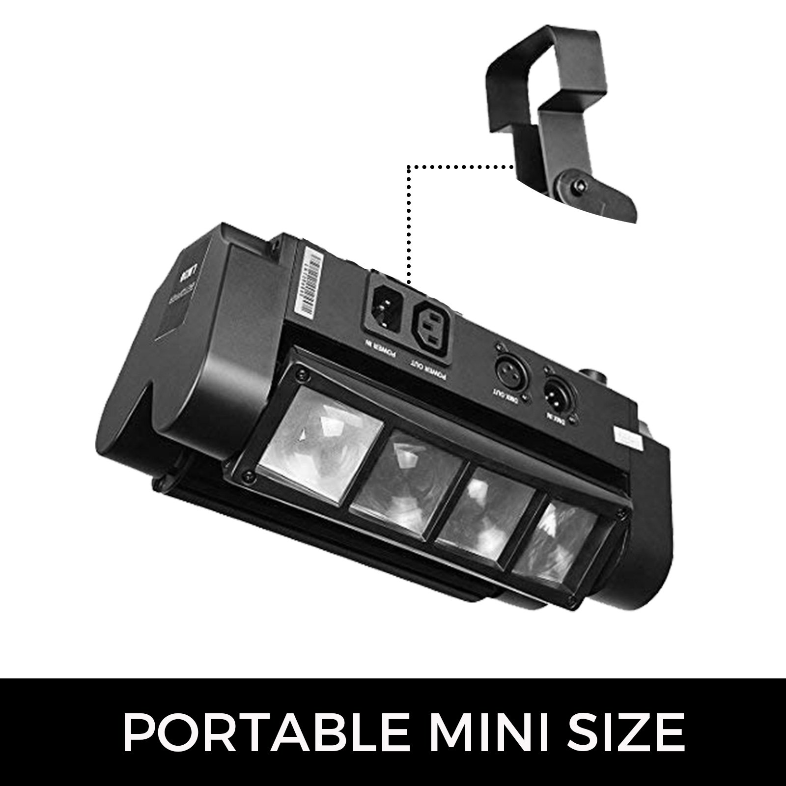 VEVOR 8x10W Moving Head Stage Light LED Spider Beam KTV DJ High-speed flash