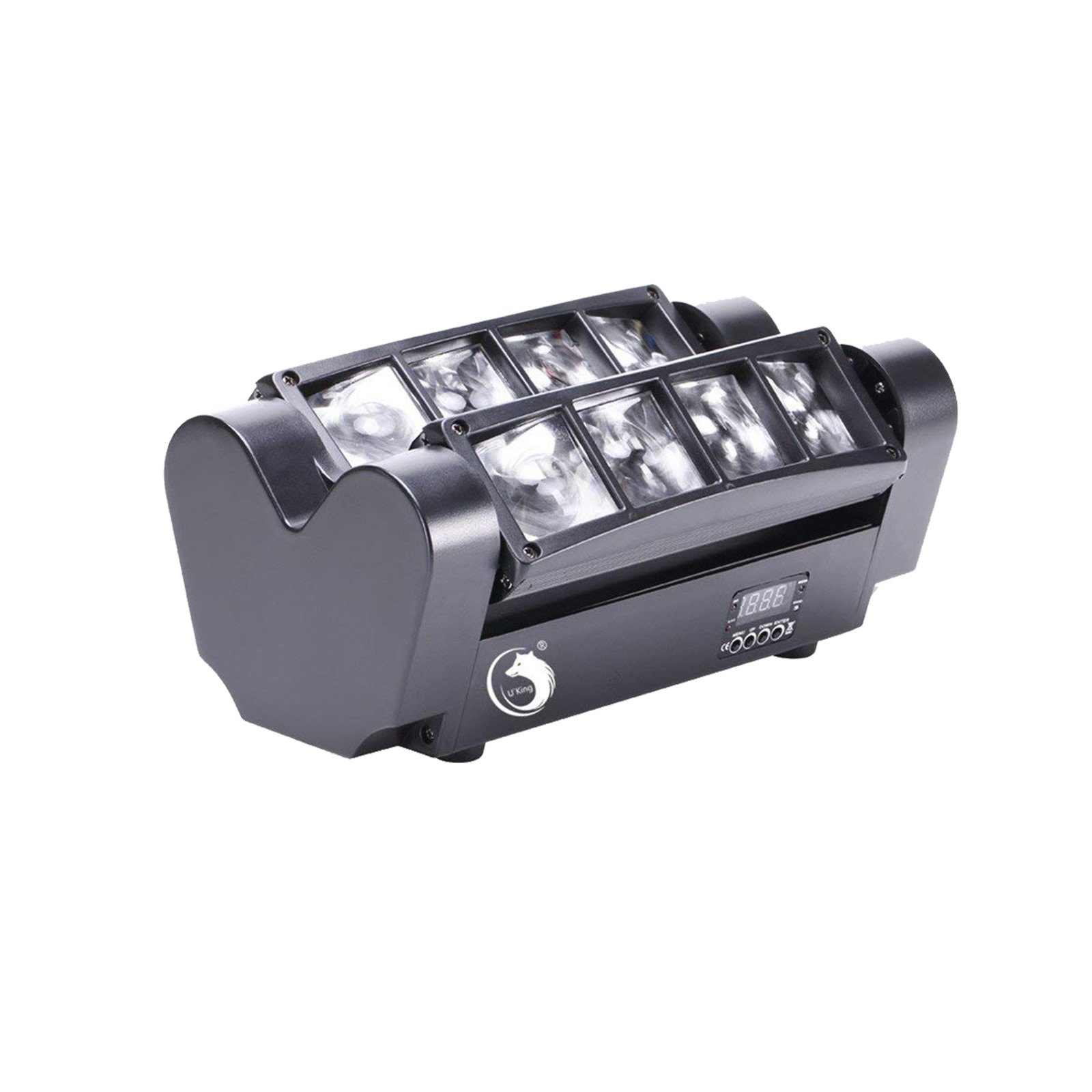 VEVOR 8x10W Moving Head Stage Light LED Spider Beam KTV DJ High-speed flash