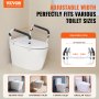 VEVOR Toilet Safety Rail, 136 kg Capacity Toilet Seat Frame, Adjustable Width Fit Most Toilets, Easy Installation, Toilet Handles Grab Bars with Padded Armrests for Handicap, Disabled, Seniors