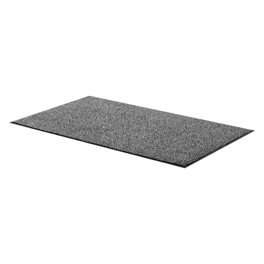 VEVOR Front Door Mat, 1524 x 914 mm Commercial Floor Mat for Indoor and Outdoor, Industrial Entrance Carpet with PVC Backing, Heavy Duty Washable Entry Rug for Hallway, Kitchen, Balcony, Garage, Grey