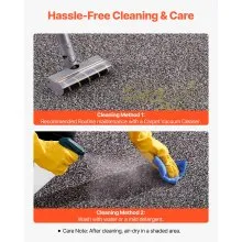 VEVOR Front Door Mat, 1524 x 914 mm Commercial Floor Mat for Indoor and Outdoor, Industrial Entrance Carpet with PVC Backing, Heavy Duty Washable Entry Rug for Hallway, Kitchen, Balcony, Garage, Grey