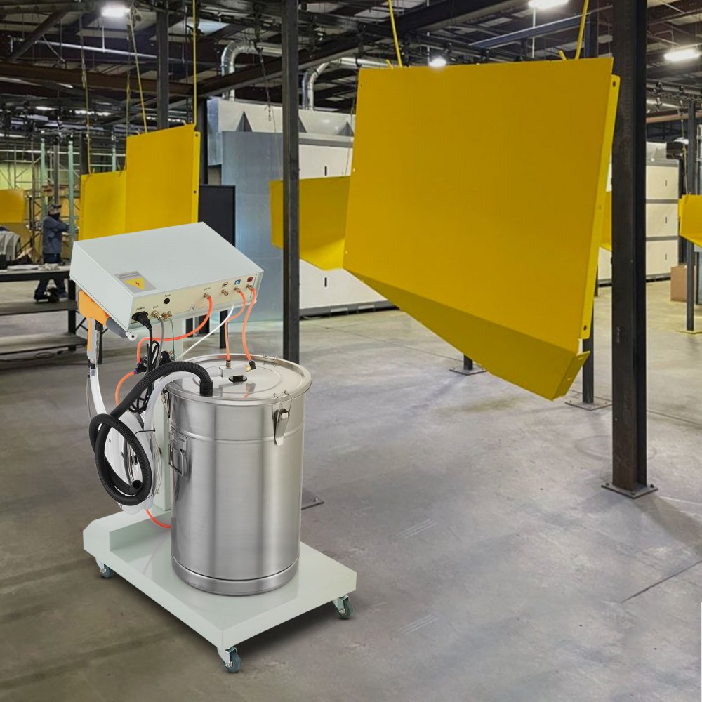 WX-101 Electrostatic Powder Coating System Machine 45L with Spraying Gun Sprayer