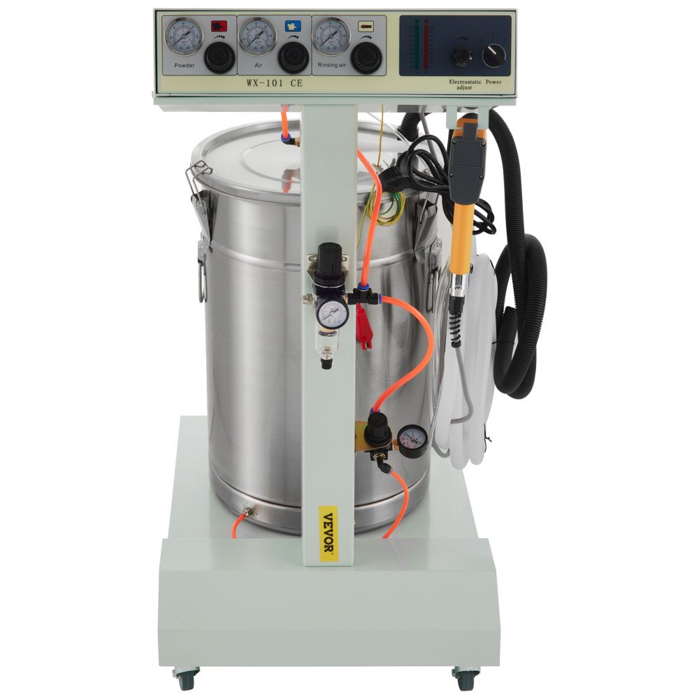 WX-101 Electrostatic Powder Coating System Machine 45L with Spraying Gun Sprayer