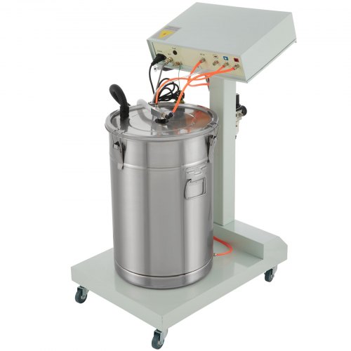 VEVOR Powder Coating Machine WX-101 Electrostatic Spray Powder Coating Machine 40W 50L Electrostatic Powder Coating System Spraying Gun Paint System Powder Coating Equipment