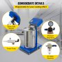 VEVOR Powder Coating Machine WX-958 Electrostatic Spray Powder Coating Machine 50W 45L Electrostatic Powder Coating System Spraying Gun Paint System Powder Coating Equipment