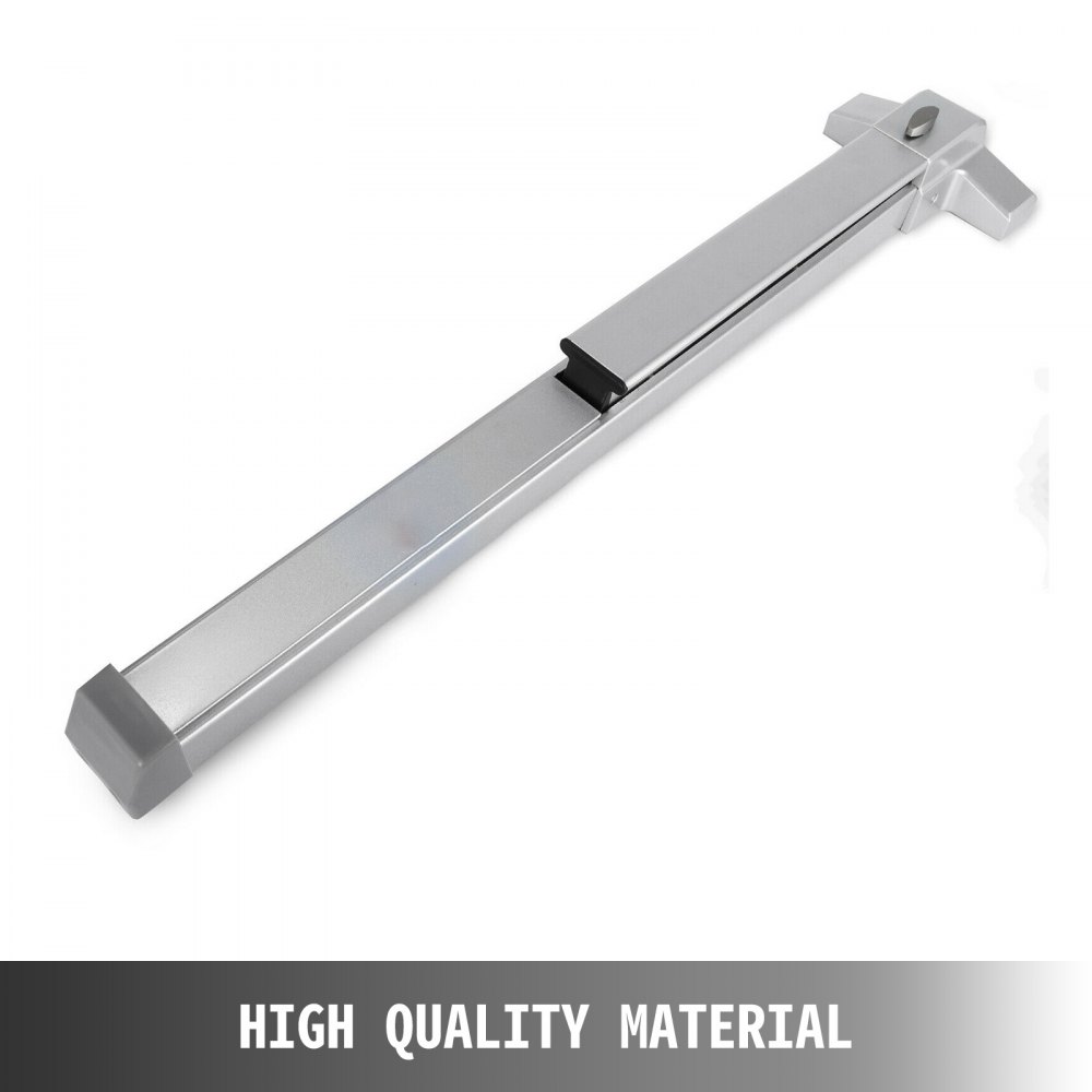 VEVOR Door Push Bar Panic Exit Device with Exterior Lever Commercial Emergency Exit Bar Stainless Steel Panic Exit Device Suitable for Wood Metal Door (Push Bar)
