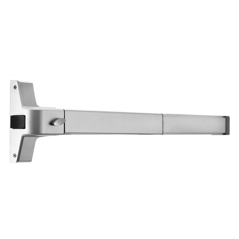 VEVOR Door Push Bar Panic Exit Device with Exterior Lever Commercial Emergency Exit Bar Panic Exit Device for Wood Metal Door Panic Exit Bar with Door Knob (Push Bar with Lever)