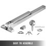 Door Push Bar Panic Exit Device W/ Exterior Lever Commercial Emergency Exit Bar