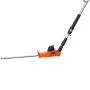 VEVOR Cordless Pole Hedge Trimmer, 20V Electric Bush Trimmer Kit with 18 Inch Double-Edged Steel Blade, 74-94 Inches Telescoping Design for High Branches (2.0Ah Battery and Fast Charger Included)