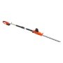 VEVOR Cordless Pole Hedge Trimmer, 20V Electric Bush Trimmer Kit with 457.2 mm Double-Edged Steel Blade, 187.5-238.5 cm Telescoping Design for High Branches (2.0Ah Battery and Fast Charger Included)
