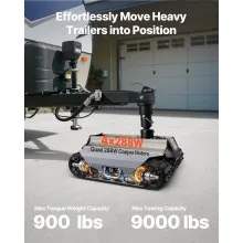 VEVOR Electric Trailer Mover, 9000 lbs Max Towing Capacity, Remote-Controlled Trailer Mover with 328 ft Wireless Range, Motorised Camper Trolley Kit Fits for Camper RV Caravan Boat Trailer Jack