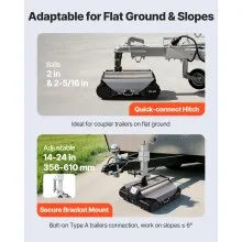 VEVOR Electric Trailer Mover, 9000 lbs Max Towing Capacity, Remote-Controlled Trailer Mover with 328 ft Wireless Range, Motorised Camper Trolley Kit Fits for Camper RV Caravan Boat Trailer Jack