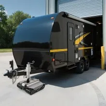 VEVOR Electric Trailer Mover, 9000 lbs Max Towing Capacity, Remote-Controlled Trailer Mover with 328 ft Wireless Range, Motorised Camper Trolley Kit Fits for Camper RV Caravan Boat Trailer Jack
