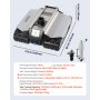 VEVOR Electric Trailer Mover, 4082 kg Max Towing Capacity, Remote-Controlled Trailer Mover with 100 m Wireless Range, Motorised Camper Trolley Kit Fits for Camper RV Caravan Boat Trailer Jack