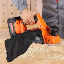 VEVOR Cordless Handheld Planer, 3-1/4-Inch Cut Width, 15000 RPM Electric Hand Wood Planer with Brushless Motor, Adjustable Cut Depth for Woodworking, Compatible with VEVOR 18V Battery (Bare Tool Only)