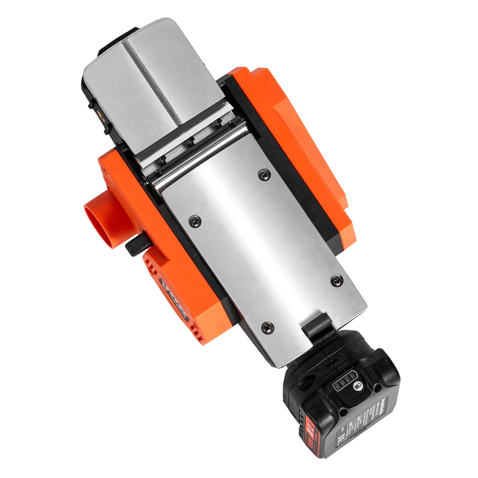 VEVOR Cordless Electric Hand Planer, 3-1/4" Width, 16000 RPM Handheld Wood Planer with Battery 5/64" Adjustable Depth HSS Blades Dual Side Dust Outlet, for Woodworking Wood Planing Surface Smoothing