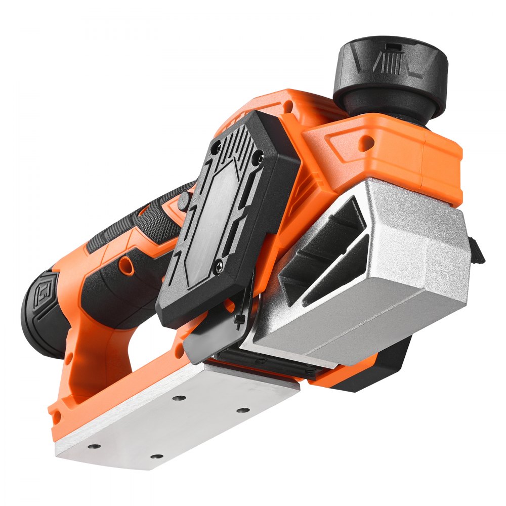VEVOR Cordless Handheld Planer, 2-1/5-Inch Cut Width, 14500 RPM Electric Hand Wood Planer with 2 Ah 12V Lithium Battery, Brushless Motor, Adjustable Cut Depth, 2 Blades, for Woodworking Wood Chamfer