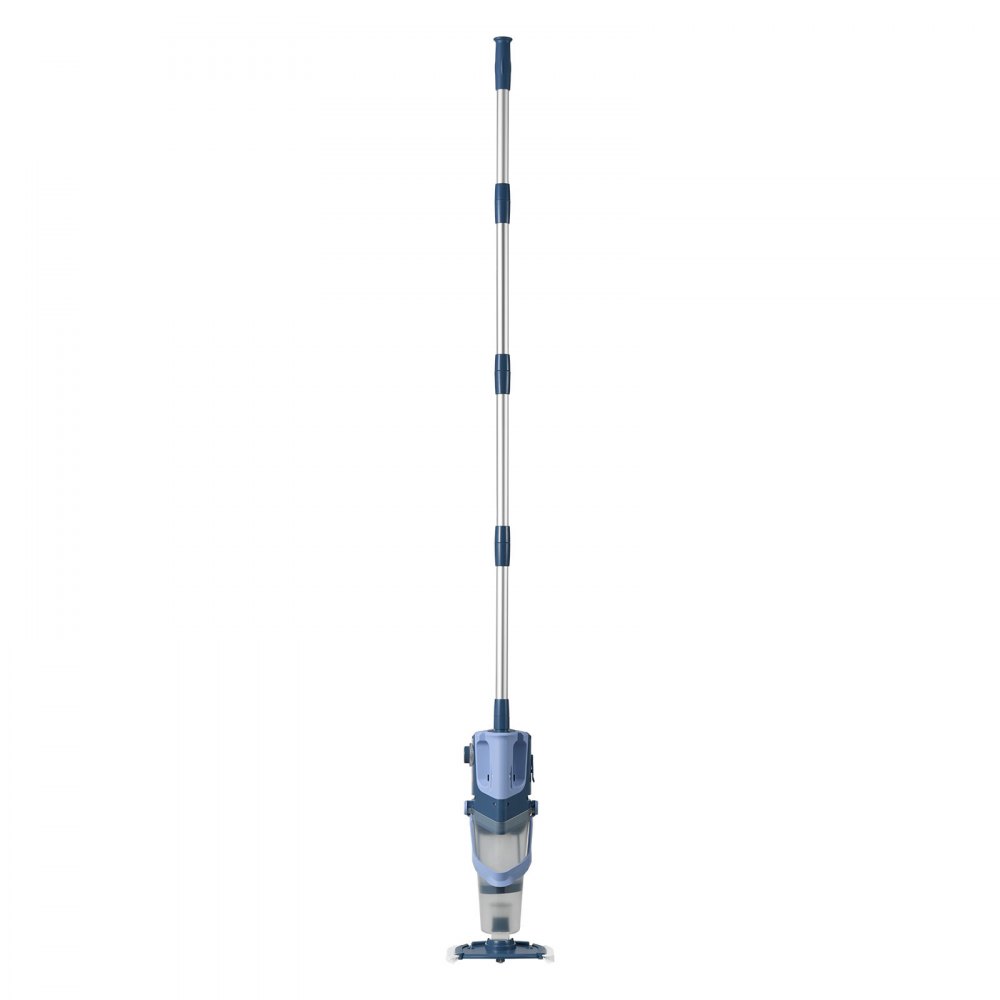 VEVOR Handheld Pool Vacuum, 26 GPM Cordless Spa Hot Tub Vacuum with Extension Pole, 60 Mins Running Time, Powerful Suction for Leaves and Debris, Rechargeable Pool Cleaner for Above Ground Pools