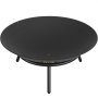 VEVOR Fire Pit Bowl, 22-Inch Deep Round Carbon Steel Fire Bowl, Wood Burning for Outdoor Patios, Backyards & Camping Uses, with A Drain Hole and A Firewood Stick, Black