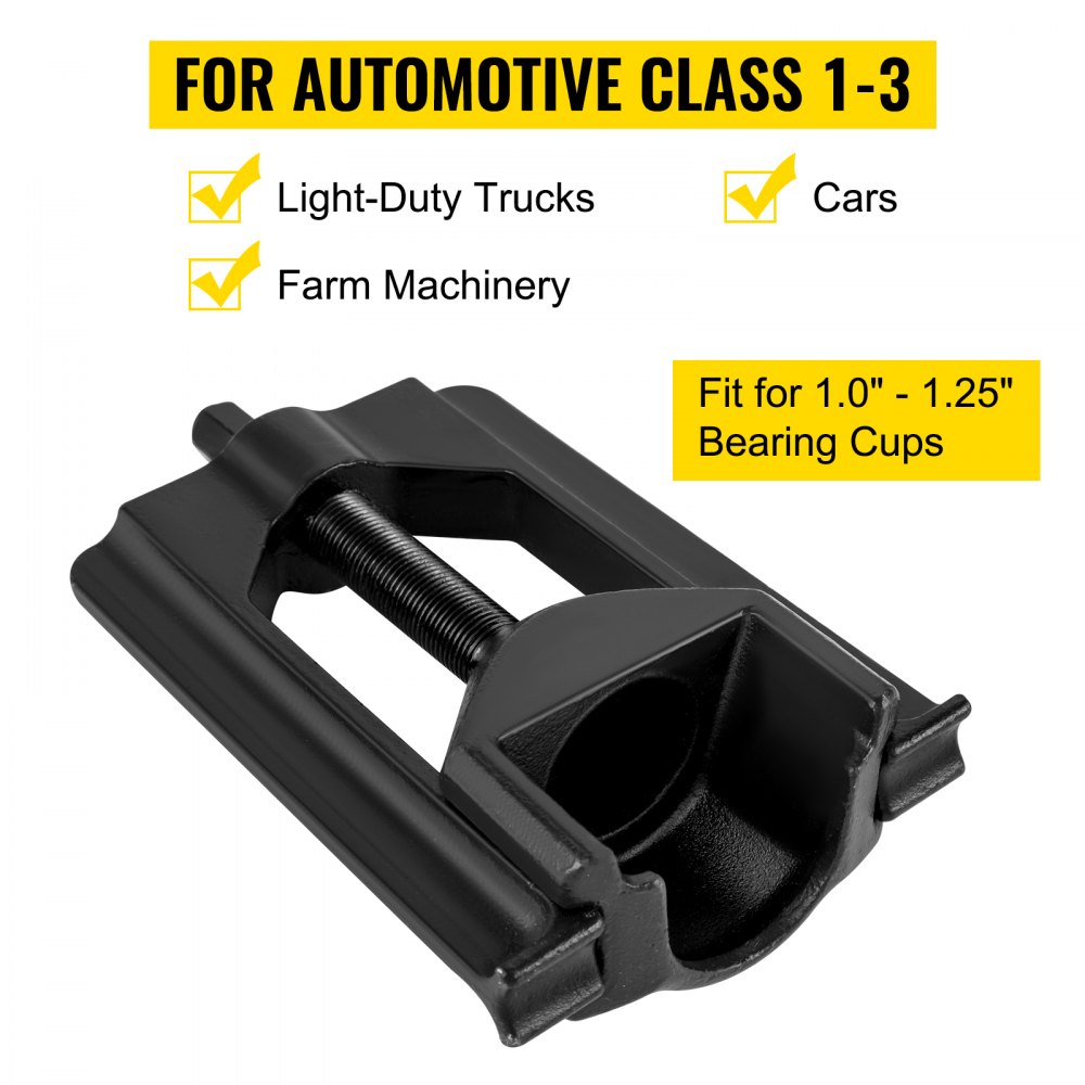 VEVOR U Joint Puller, Class 1-3 Universal Joint Puller, 1.0" - 1.25" Automotive U Joint Puller, U Joint Removal Tool with Removal Hook Set, Heavy-Duty Steel Material U-Joint Remover Cup Puller Tool