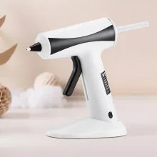 Pistola de pegamento caliente VEVOR, pistola de pegamento inalámbrica recargable, mini kit de pistola de pegamento caliente inalámbrica con batería de 2200 mAh, 20 barras de pegamento, precalentamiento rápido y alta temperatura, para manualidades, artes, bricolaje, reparaciones rápidas en el hogar