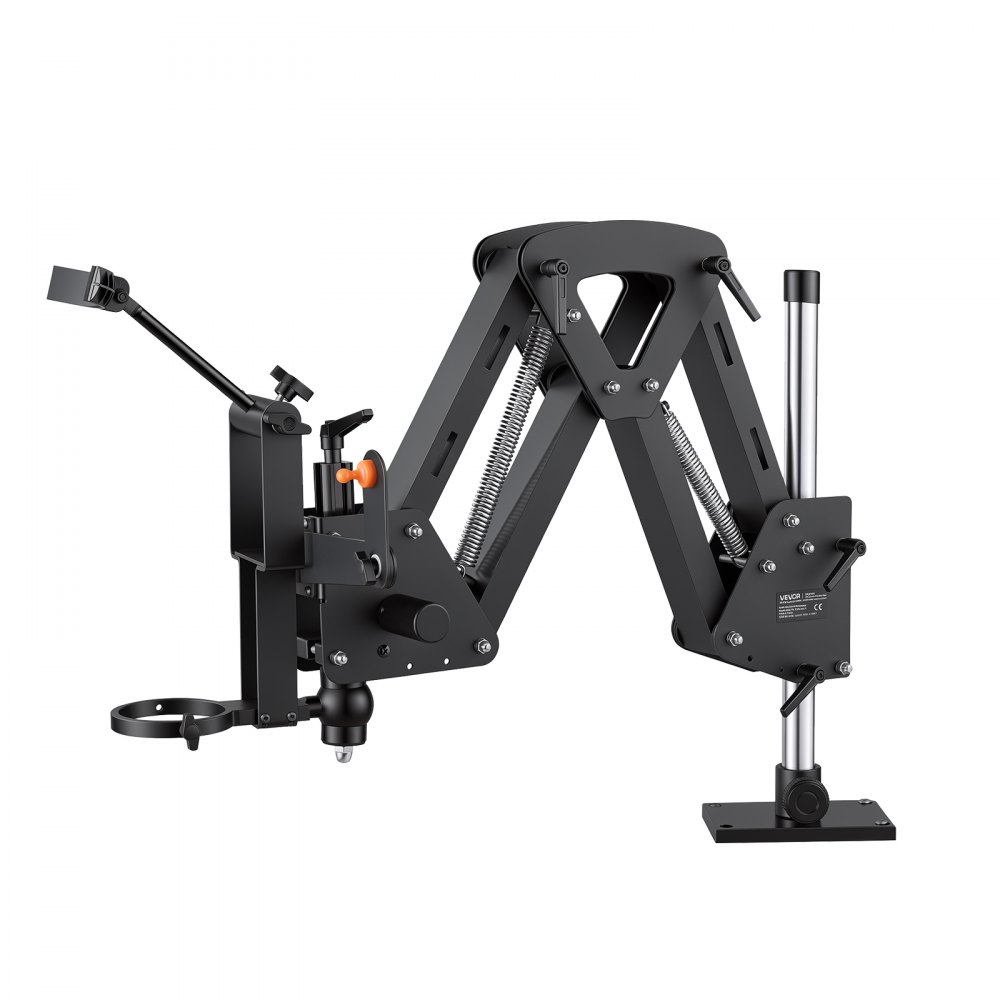 VEVOR Micro Inlaid Mirror Spring Stand Jewelry Microscope Bracket 360° Arm, for Diamond Setting Jewelry Engraving, Compatible with Binocular Trinocular Jewelry Microscopes, Multi-Directional Stand Only