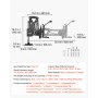 VEVOR Micro Inlaid Mirror Spring Stand Jewelry Microscope Bracket 360° Arm, for Diamond Setting Jewelry Engraving, Compatible with Binocular Trinocular Jewelry Microscopes, Multi-Directional Stand Only