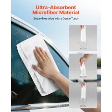 VEVOR 50 Pack White Microfiber Cleaning Cloth, 12 x 12 in Premium Microfiber Towels, Lint-Free and Scratch-Free, Absorbent Cleaning Rags for Car, Household, Kitchen, Window,  SPA, Hotel & Bathroom