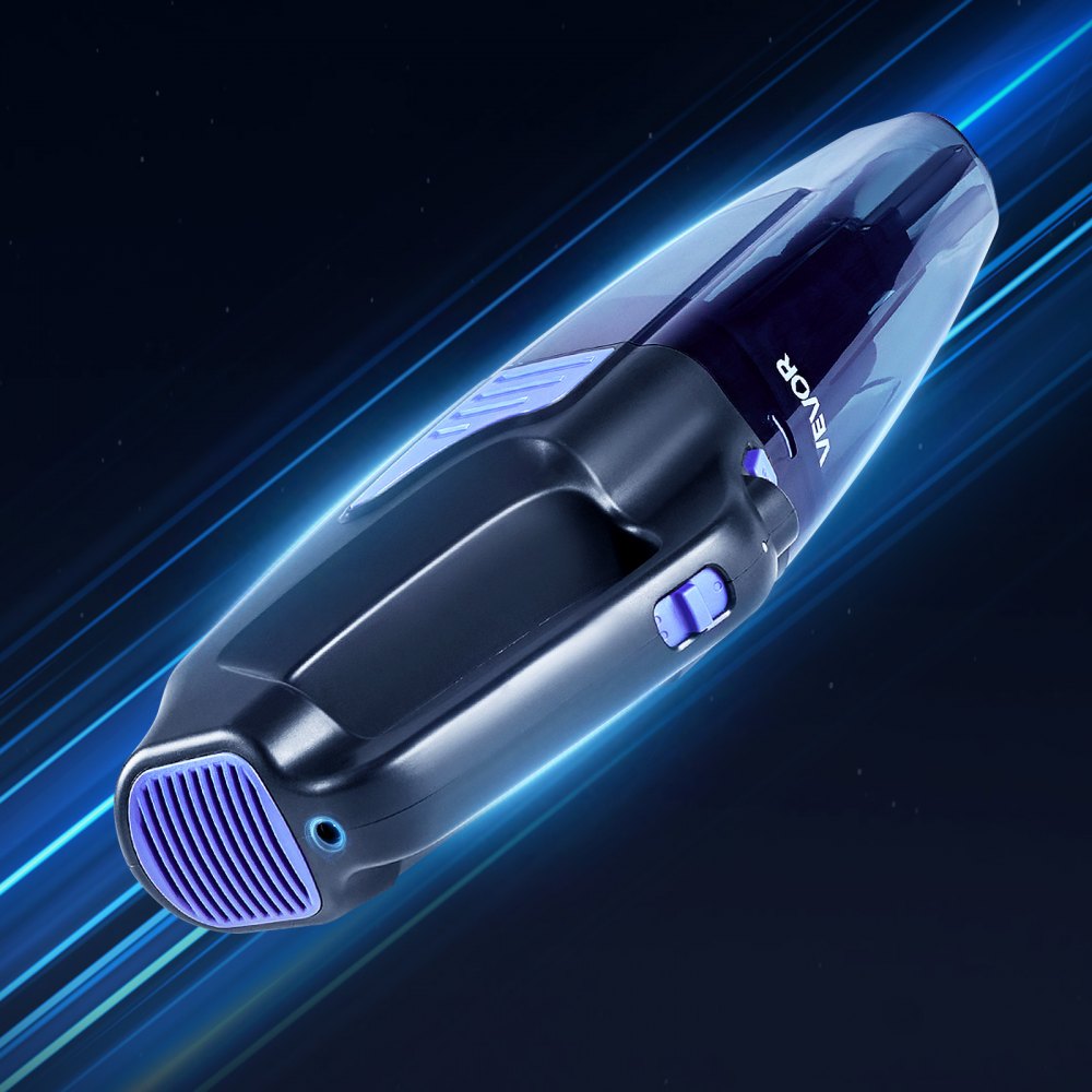 VEVOR Handheld Vacuum, Portable Vacuum Cleaner Cordless with HEPA Filter and Brushes, Lightweight Hand Held Cleaner with Powerful Suction, for Car, Home, Office, Pet Hair
