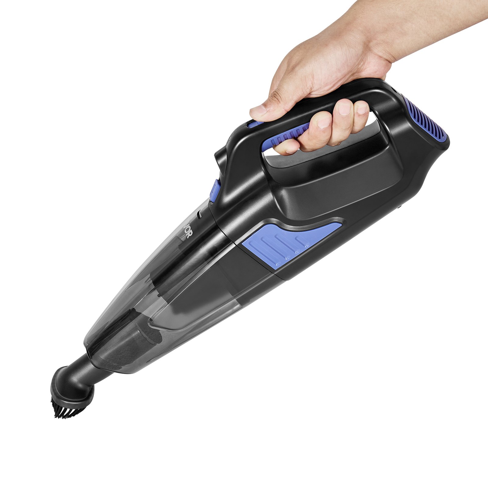 VEVOR Handheld Vacuum, Portable Vacuum Cleaner Cordless with HEPA Filter and Brushes, Lightweight Hand Held Cleaner with Powerful Suction, for Car, Home, Office, Pet Hair