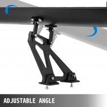 Universal GT Wing Spoiler 110CM Lightweight Aluminum Rear Spoiler Wing Adjustable Angel Single Deck