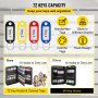 VEVOR Key Cabinet Lock Box Key Capacity Storage Cabinet 72 Hooks Wall-Mounted