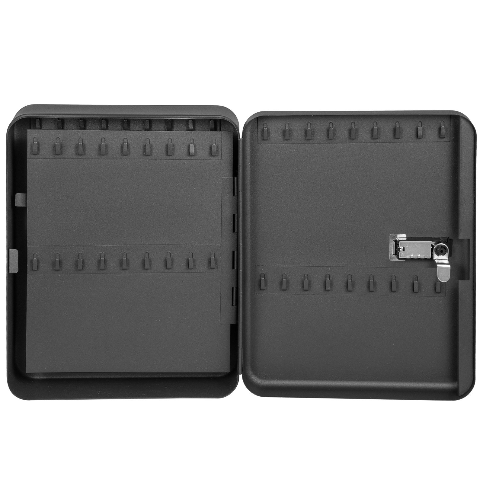VEVOR Key Cabinet Lock Box Key Capacity Storage Cabinet 72 Hooks Wall-Mounted