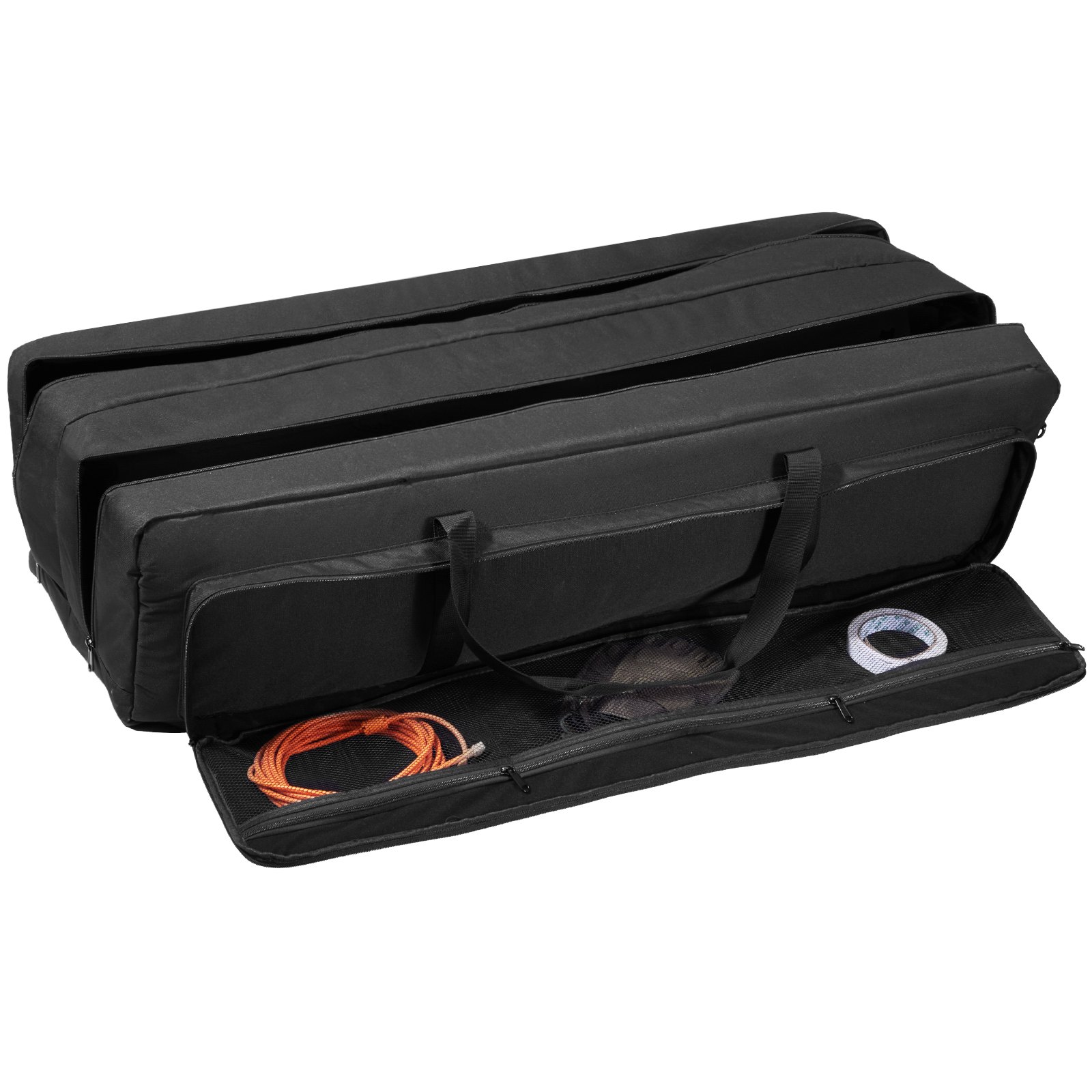 VEVOR Telescope Case, 1040 mm, Telescope Large Storage Bag with Fixed Buckles, Multi-Pocket & Detachable Divider, Shock-Absorbent Telescope Carrying Bag for Optical Tube & Tripod, Counterweight Pocket