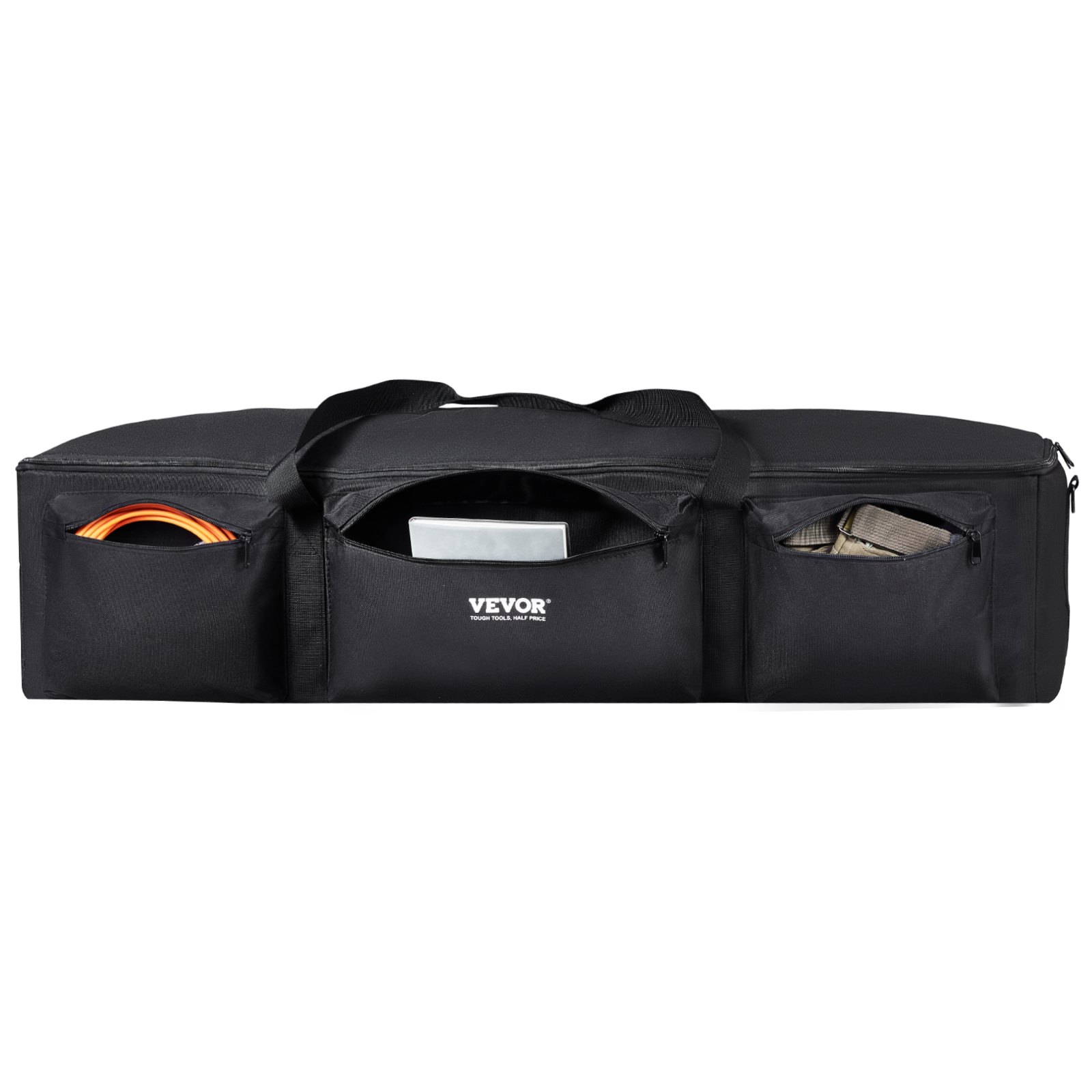 VEVOR Telescope Case, 1035 mm, Telescope Large Storage Bag with Fixed Buckles, Multi-Pocket & Detachable Divider, Shock-Absorbent Telescope Carrying Bag for Optical Tube & Tripod, Counterweight Pocket