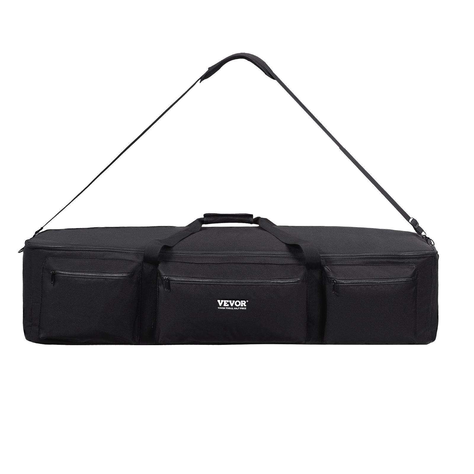 VEVOR Telescope Case, 1035 mm, Telescope Large Storage Bag with Fixed Buckles, Multi-Pocket & Detachable Divider, Shock-Absorbent Telescope Carrying Bag for Optical Tube & Tripod, Counterweight Pocket