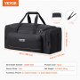 VEVOR Telescope Case, 560 mm, Telescope Storage Bag with Fixed Buckles, Multi-Pocket & Detachable Divider for Telescope, Shock-Absorbent Telescope Carrying Case to Easily Secure Optical Tube & Tripod