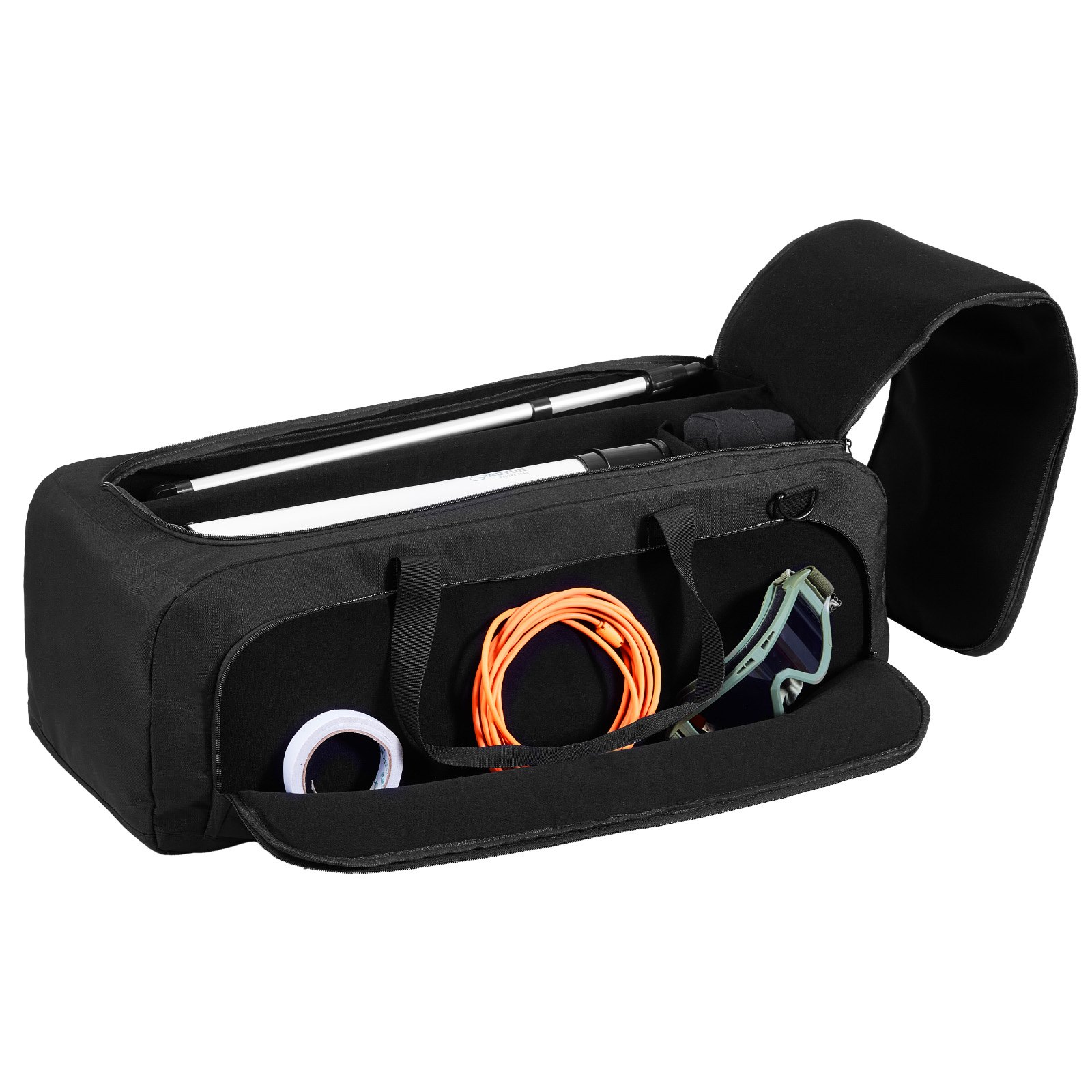VEVOR Telescope Case, 770 mm, Telescope Storage Bag with Fixed Buckles, Multi-Pocket and Detachable Divider, Shock-Absorbent Telescope Carrying Case for Optical Tube & Tripod, Counterweight Pocket