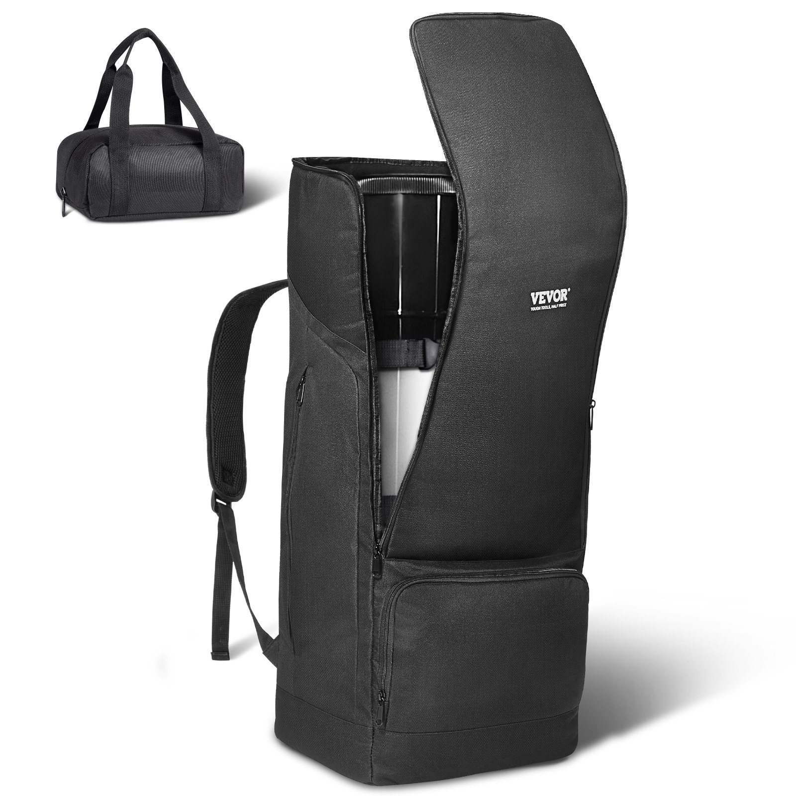 VEVOR Telescope Case, 760 mm, Telescope Storage Backpack with Secure Strap, Pockets and Cozy Shoulder Traps, Shock-Absorbent Telescope Carrying Case for Optical Tube & Tripod, Counterweight Pocket