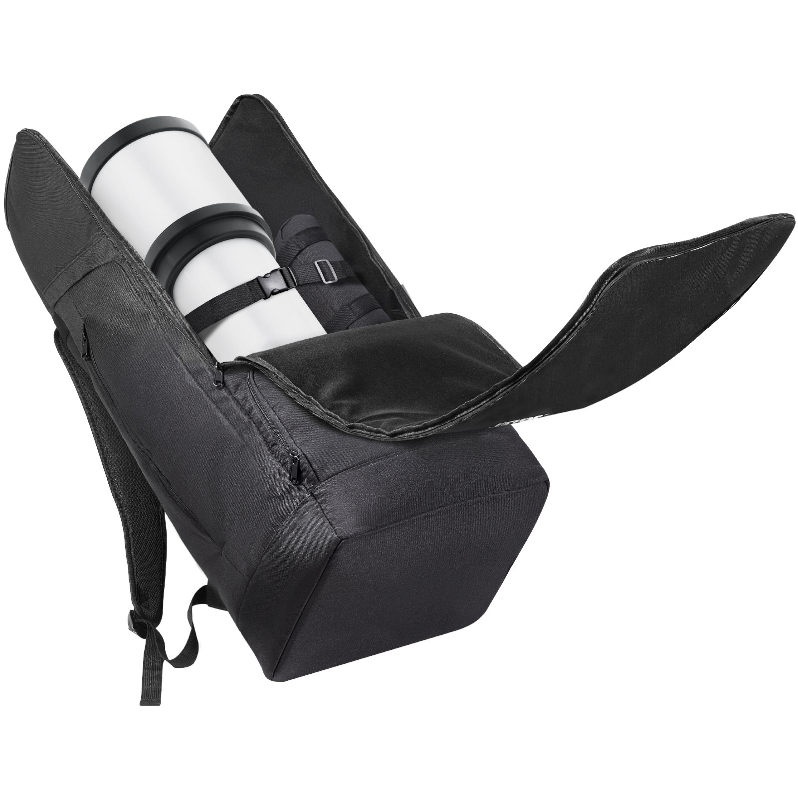 VEVOR Telescope Case, 760 mm, Telescope Storage Backpack with Secure Strap, Pockets and Cozy Shoulder Traps, Shock-Absorbent Telescope Carrying Case for Optical Tube & Tripod, Counterweight Pocket