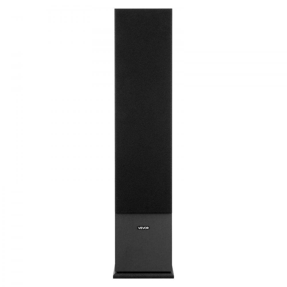 VEVOR Passive Floorstanding Speaker, 3-Way, Floor-Standing Tower Speaker with 19.05 mm&25.4 mm Tweeter, Dual 133.35 mm Woofers, 145W Peak, 70Hz–20kHz Frequency Response, MDF Enclosure, for Home Audio, Single