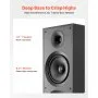 VEVOR Floorstanding Speaker, 2-Way, Floor-Standing Tower Speaker with 25.4 mm Tweeter, Dual 203.2 mm Woofers, 600W Peak, 50Hz–20kHz Frequency Response, Durable MDF Enclosure, for Home Audio, Single