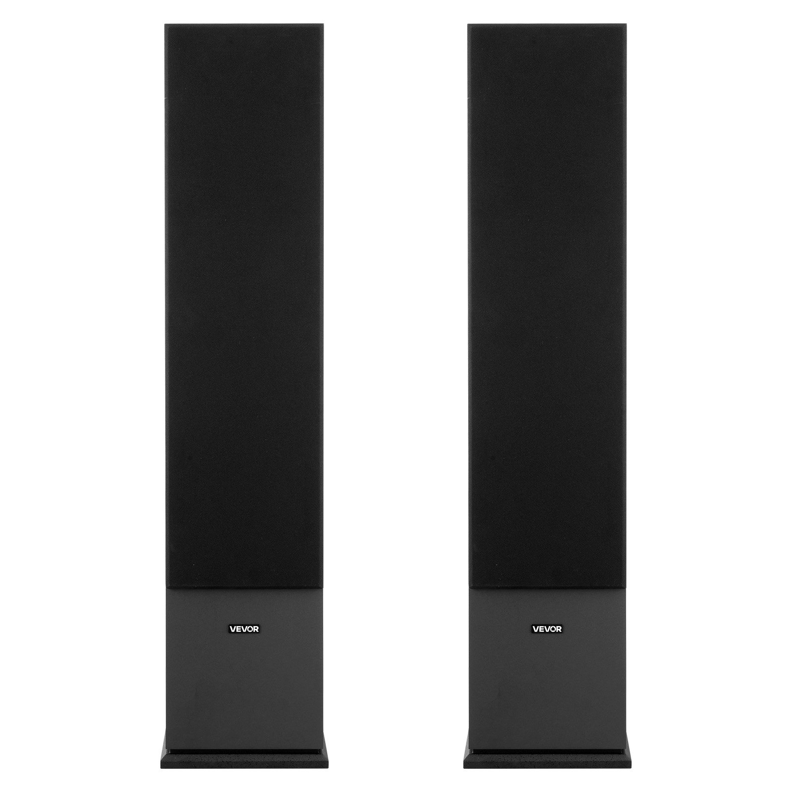 VEVOR Passive Floorstanding Speakers Pair, 3-Way, Floor-Standing Tower Speakers, 19.05 mm&25.4 mm Tweeter, Dual 133.35 mm Woofers, 145W Peak Power, 70Hz–20kHz Frequency Response, MDF Enclosure, for Home Audio