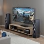VEVOR Floorstanding Speakers, 2-Way, Floor-Standing Tower Speakers with 25.4 mm Tweeter, Dual 165.1 mm Woofers, 400W Peak, 65Hz–20kHz Frequency Response, Durable MDF Enclosure, for Home Audio, Pair