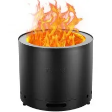 VEVOR Smokeless Fire Pit Stove Bonfire 15 in Dia Wood Burning Stainless Steel