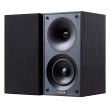Passive Bookshelf Home Speakers Pair of Stereo Audio Speakers Cone 70Hz-20KHz