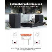 Passive Bookshelf Home Speakers Pair of Stereo Audio Speakers Cone 65Hz-20KHz